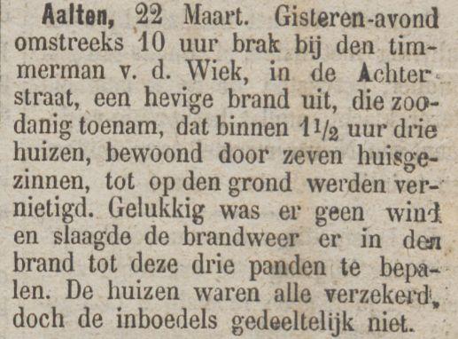 Prinsenstraat 21, Aalten (Brand) - 22-03-1882