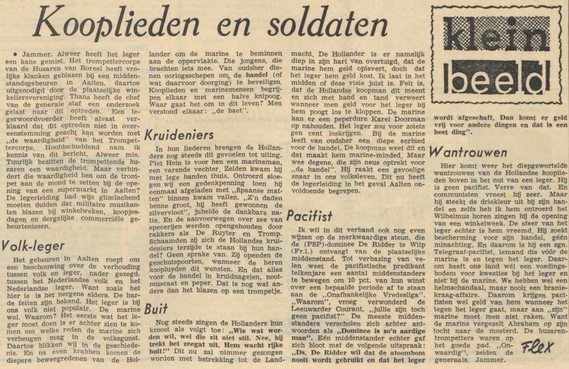 Trouw, 29-10-1963 Opening Bosman Supermarkt Aalten