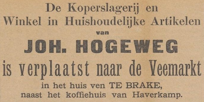 Veemarkt, Aalten (Joh. Hogeweg) - Aaltensche Courant, 21-01-1914