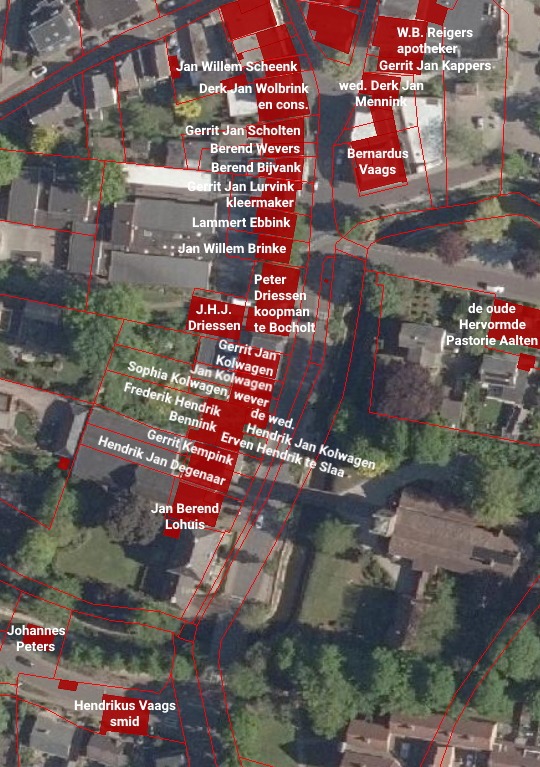 Dijkstraat, Aalten - Kadaster 1832
