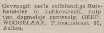 Bakkerij Weggelaar, Prinsenstraat 32, Aalten - De Graafschapper, 18-06-1945