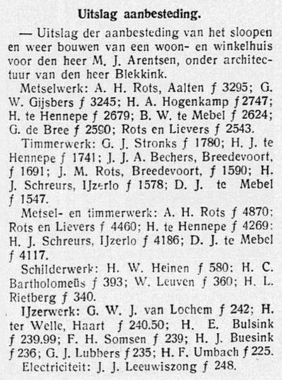 Bredevoortsestraatweg 3, Aalten (Arentsen) - Graafschapbode, 03-04-1936