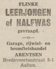 Bredevoortsestraatweg 3, Aalten (Arentsen) - Nieuwe Winterswijksche Courant, 02-09-1960