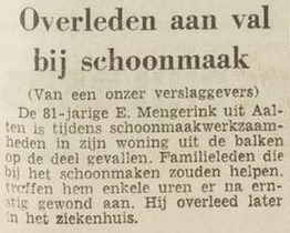 Engbert Mengerink - Het Vrĳe Volk, 19 mei 1961