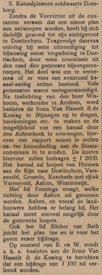 Aaltensche Courant, 29 juli 1914