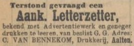 Landstraat 17, Aalten (Van Bennekom) - De Standaard, 08-03-1906