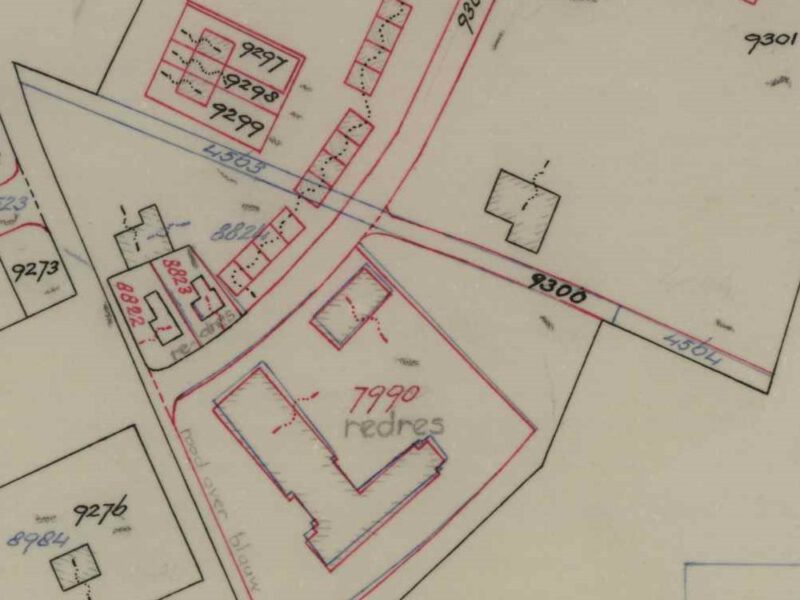 Molenkampsdijk, Aalten - Fragment kadastrale kaart, 1966