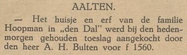 't Dal 4, Aalten (Hoopman) - Aaltensche Courant, 02-02-1926