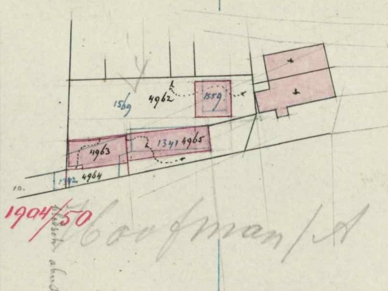 't Dal, Aalten - Fragment kadastrale kaart, 1901