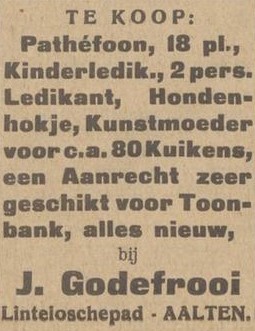 J. Godefrooi - Aaltensche Courant, 31-01-1928