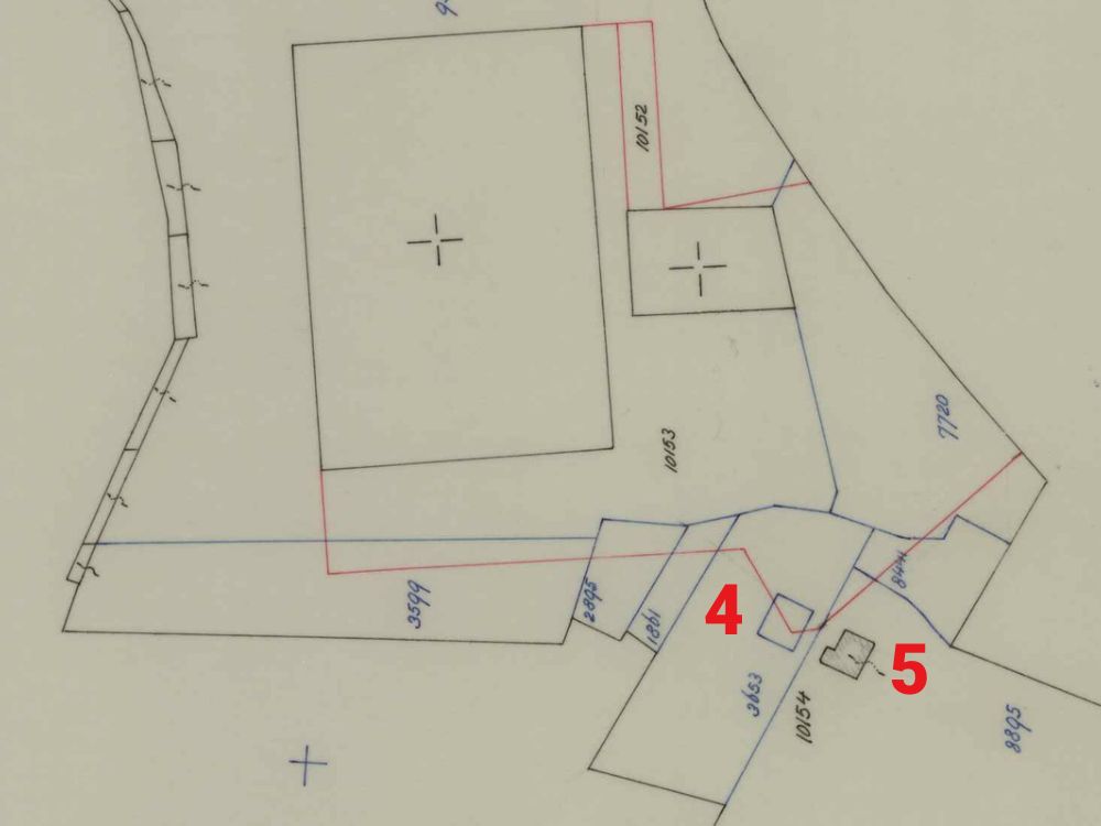 Kemena 4 & 5, Aalten - Fragment kadastrale kaart, 1972