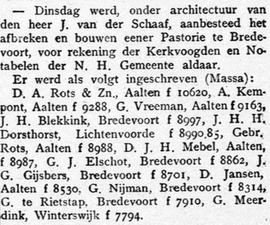 NH Pastorie Bredevoort - Graafschapbode, 15-05-1914