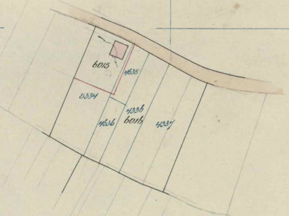 Varsseveldsestraatweg 23, Aalten - Fragment kadastrale kaart, 1924