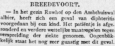 Ambthuiswal 2, Bredevoort (Ruwhof) - Graafschapbode, 23-12-1914