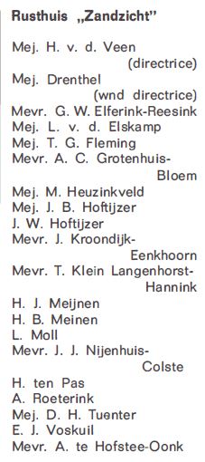 Bewoners Rusthuis 'Zandzicht', Prinsenstraat 2, Bredevoort (1967)