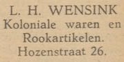 Hozenstraat 26, Bredevoort (Wensink) - Aaltensche Courant, 31-12-1940