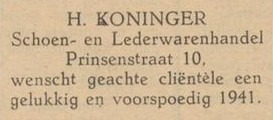 Prinsenstraat 10, Bredevoort (Koninger) - Aaltensche Courant, 31-12-1940