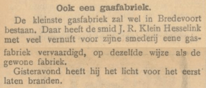 Prinsenstraat 3, Bredevoort (Klein Hesselink) - Arnhemsche Courant, 12-10-1910