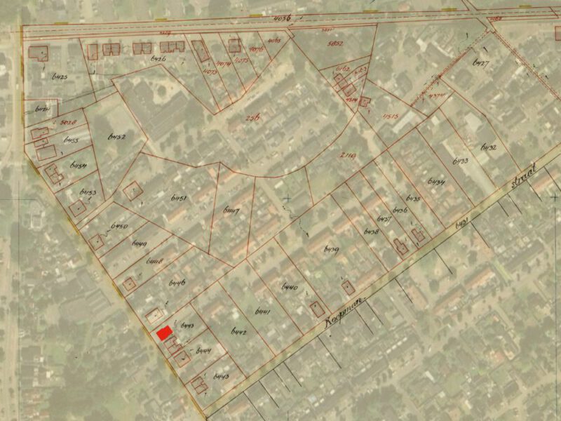 Bodendijk 21, Aalten - Fragment kadastrale kaart, 1932