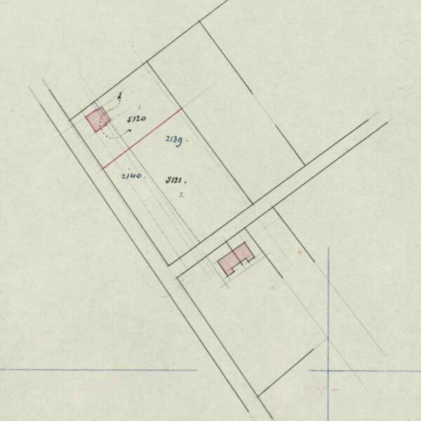 Bodendijk 23-27, Aalten - Fragment kadastrale kaart, 1905