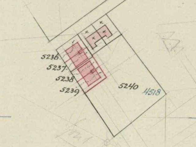Bodendijk 37-43, Aalten - Fragment kadastrale kaart, 1908