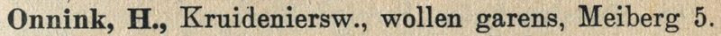 Onnink - Meiberg 5, Aalten (Telefoongids 1958)
