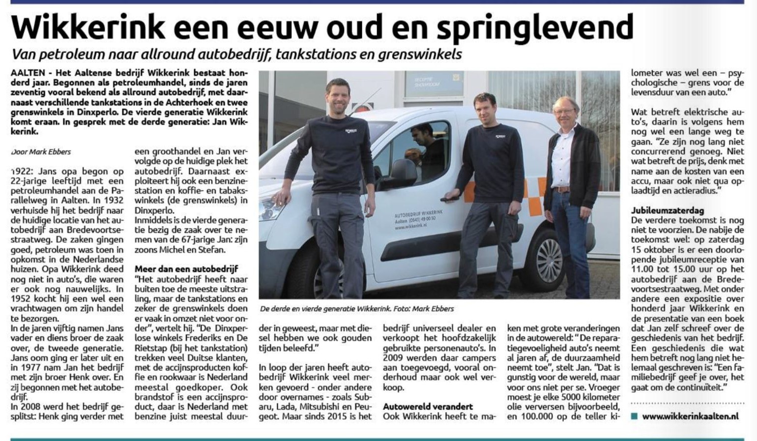 100 jaar Firma Wikkerink, Aalten