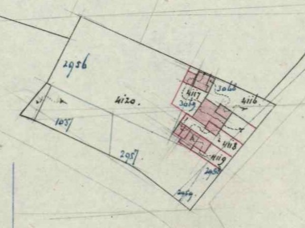 Bredevoortsestraatweg 119, Aalten - Fragment kadastrale kaart, 1908