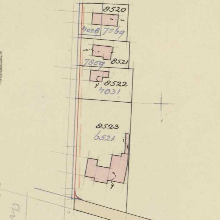 Herenstraat 3-5-7, Aalten - Kadaster, 1961