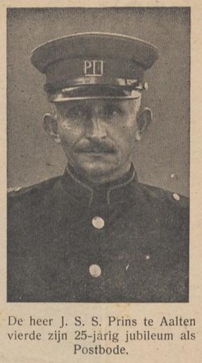 J.S.S. Prins (1887-1965), postbode - De Graafschapper, 29-12-1939