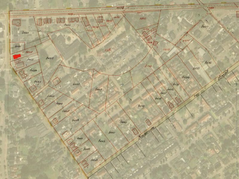 Plein Zuid 3, Aalten - Fragment kadastrale kaart, 1932