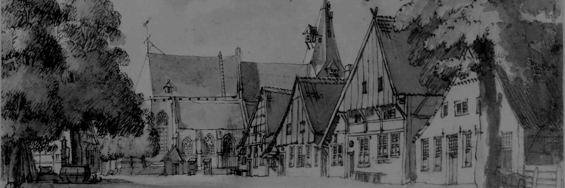 Markt Square Aalten, by Jan de Beijer, 1743