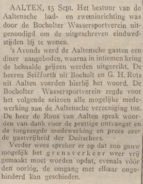 Bad- en Zweminrichting Aalten - Zutphensche Courant, 16-09-1925