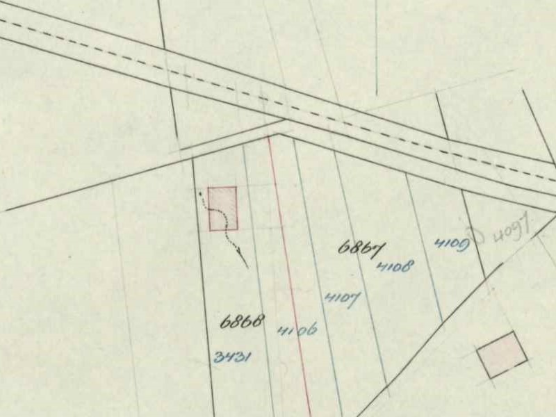 Moerveldweg 1, Lintelo - Fragment kadastrale kaart, 1937