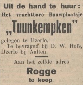 Nieuwe Aaltensche Courant, 08-07-1930 - Tuunkempken, IJzerlo