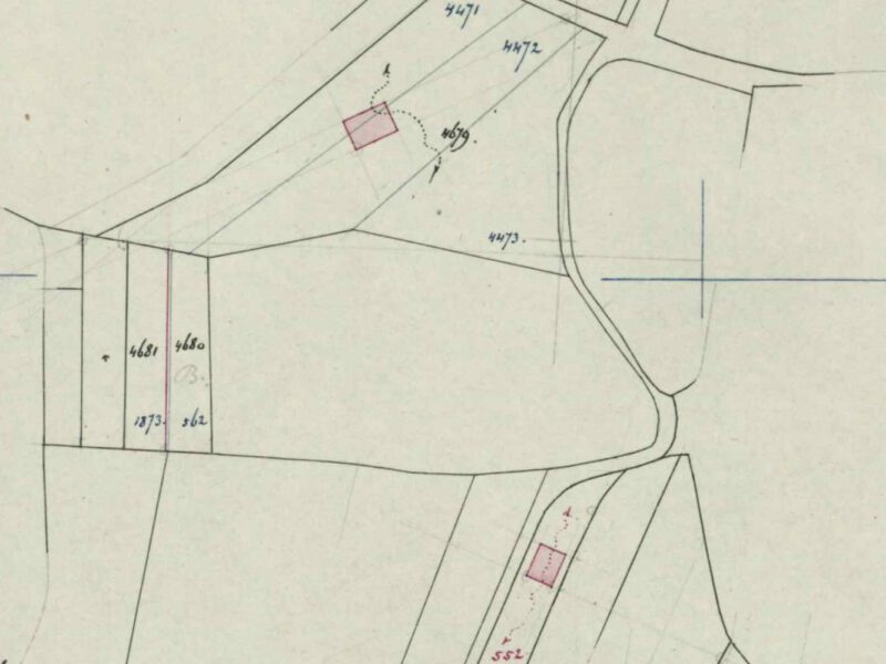 Nijverheidsweg, Aalten - Fragment kadastrale kaart, 1896