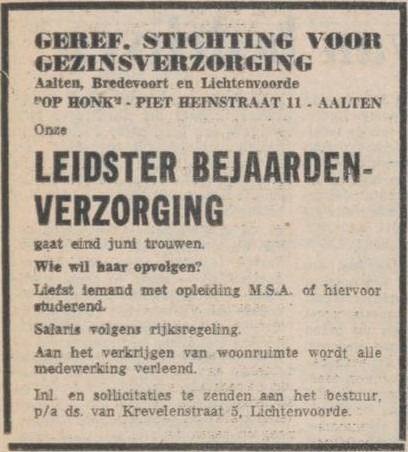 Piet Heinstraat 11, Aalten (Op Honk) - Trouw, 11-04-1970