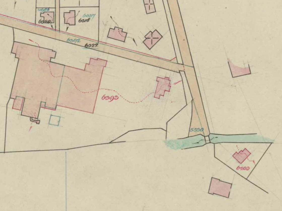 Polstraat 13, Aalten - Fragment kadastrale kaart (1934)