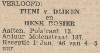 Polstraat 13, Aalten (Van Dijken) - De Graafschapper, 28-12-1945