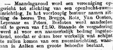 Zweminrichting Aalten - Graafschapbode, 01-06-1920