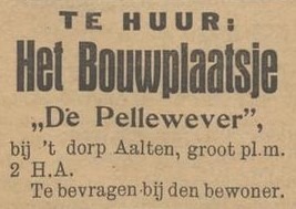 Pellewever, Aalten - Aaltensche Courant, 23-01-1925