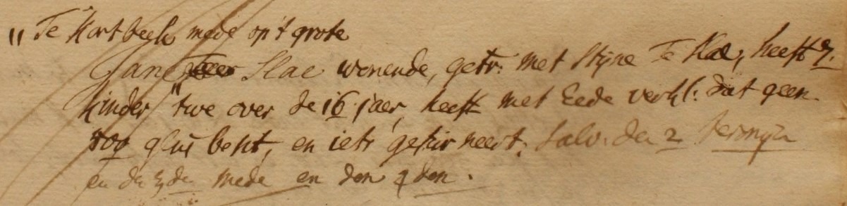 Groot Slaa, Heurne - Liberale Gifte 1748