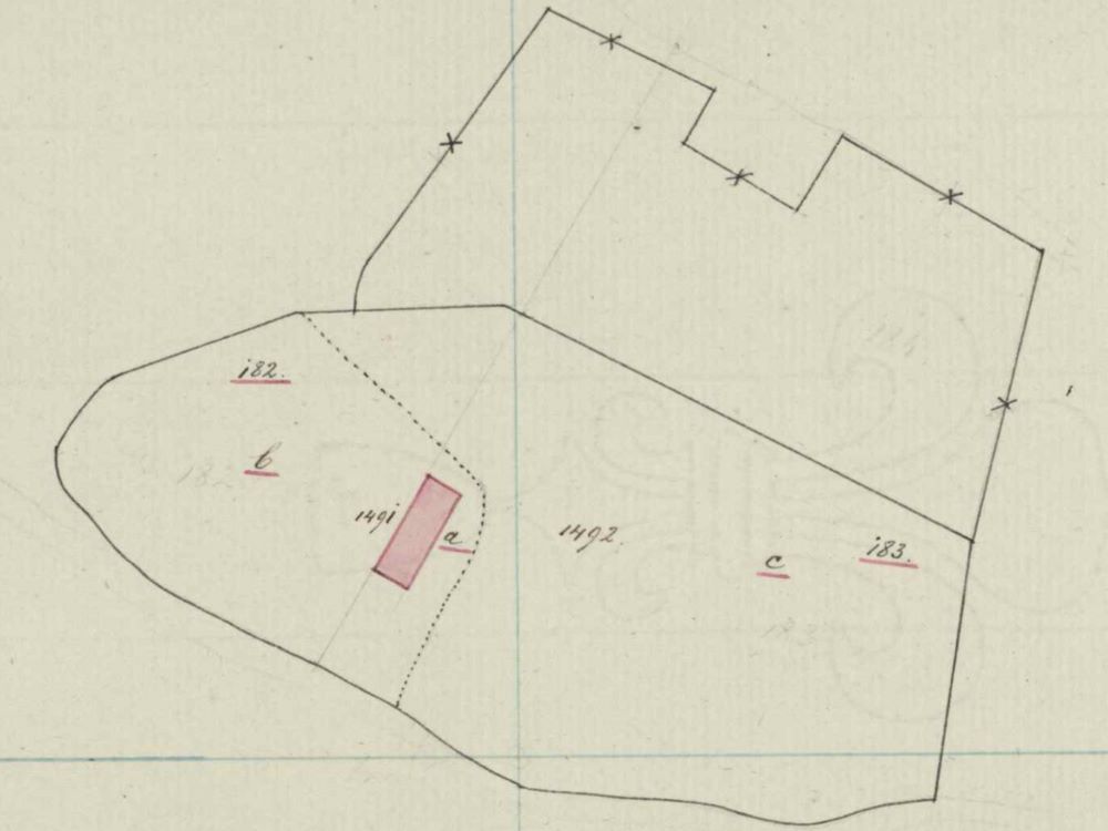 De Bleek, Dale - Fragment kadastrale kaart, 1848