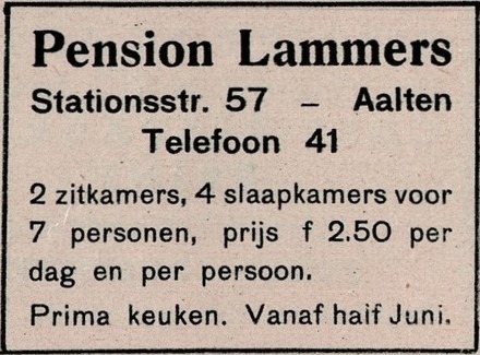 Pension Lammers, Aalten (1937)