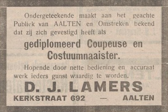 Kerkstraat 13, Aalten (Lamers) - De Graafschapper, 21-03-1930