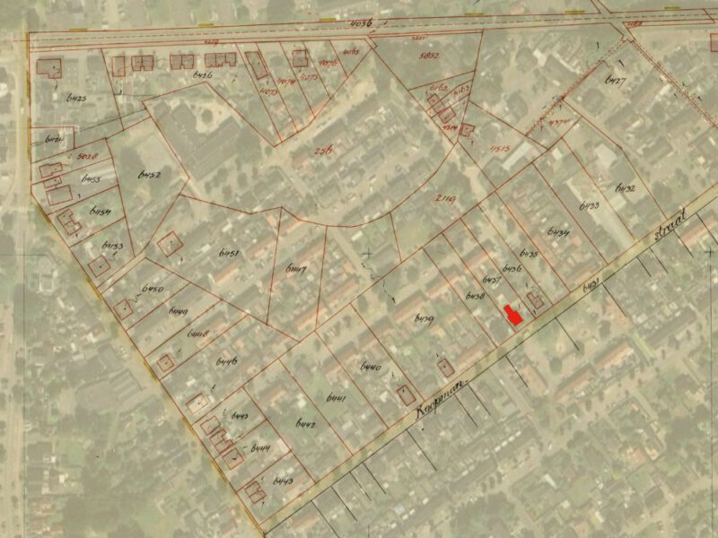 Koopmanstraat 49, Aalten - Fragment kadastrale kaart, 1932