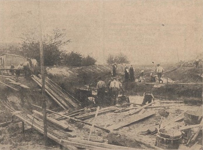 Bouw Richterinkbrug - Aaltensche Courant, 21-08-1936