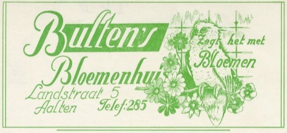Bulten’s Bloemenhuis, Landstraat 5, Aalten (1942)