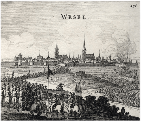 The capture of Wesel on August 19, 1629