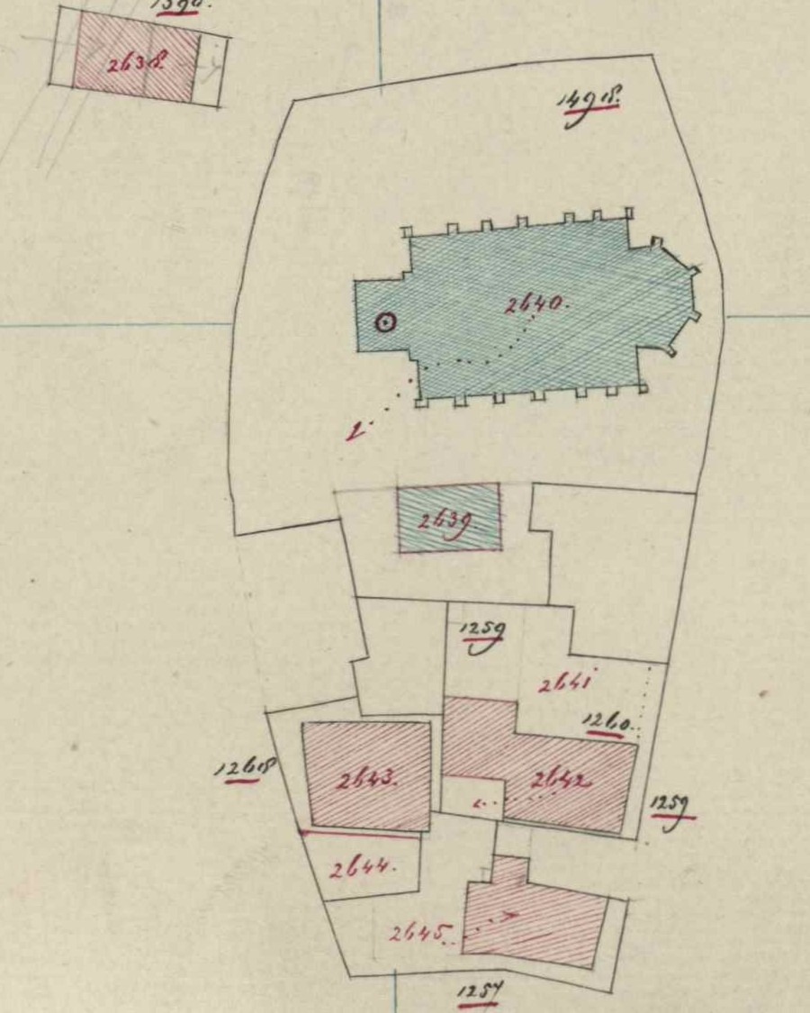 Landstraat 10, Aalten - Fragment kadastrale kaart, 1862